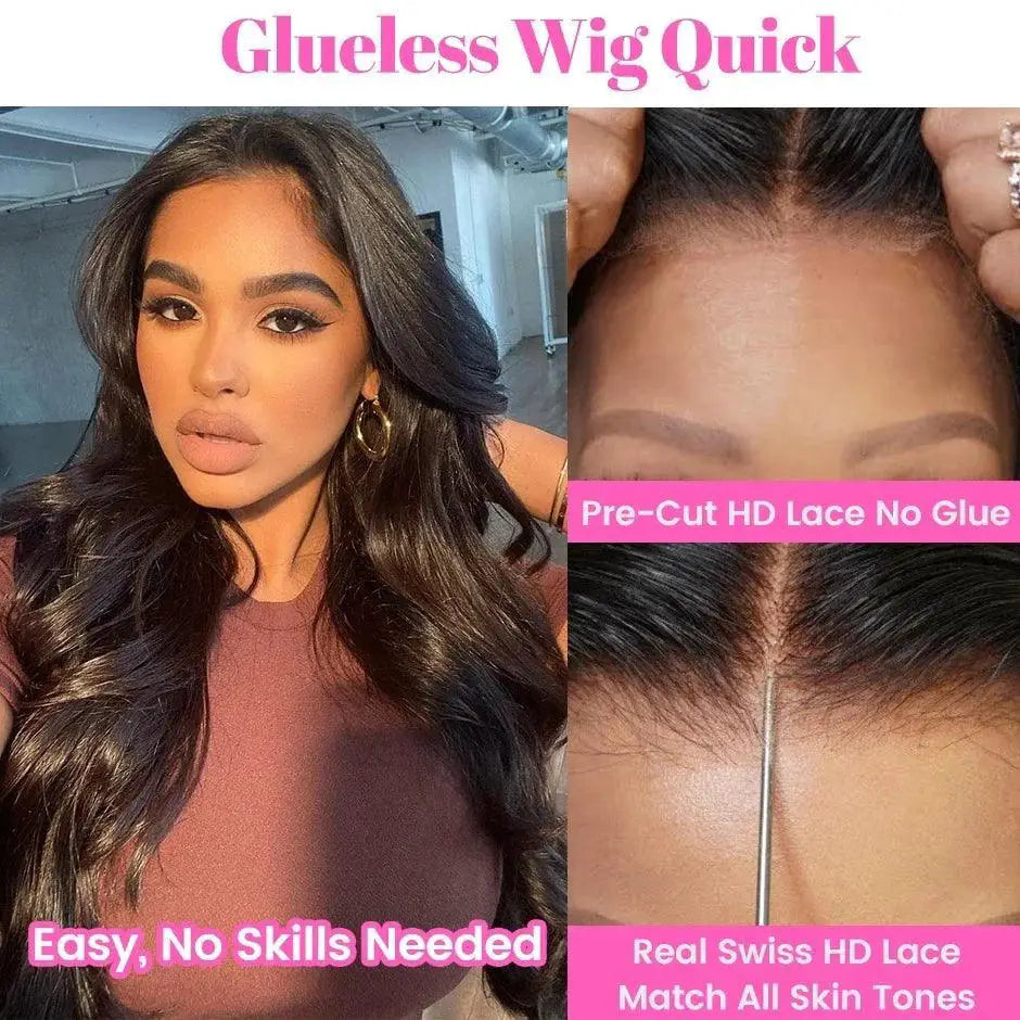 Effortless Body Wave Glueless HD Lace Front Wig Easy Wear