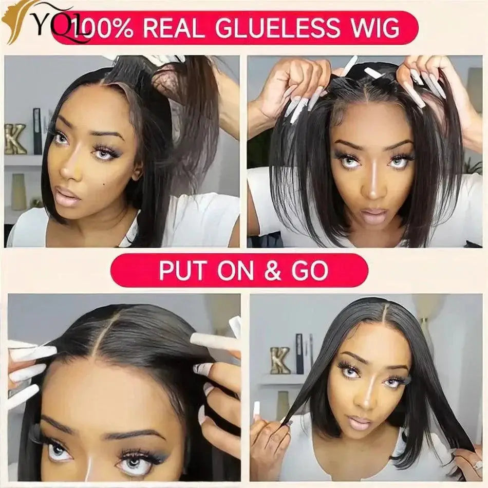 Effortless Elegance Premium Bob Wig Transparent Lace