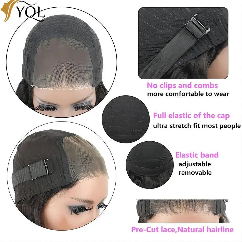 Effortless Elegance Premium Bob Wig Transparent Lace