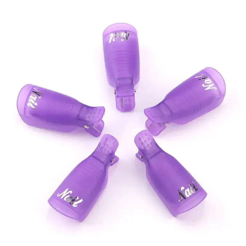 Effortless Gel Removal Clips for Home — 10pcs Yellow