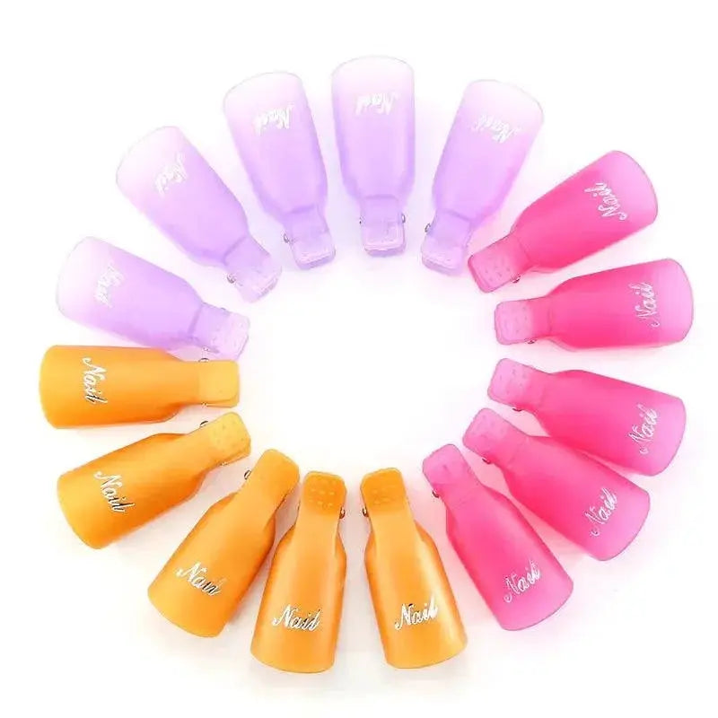 Effortless Nail Art Gel Polish Removal Clips Quick Cleanup