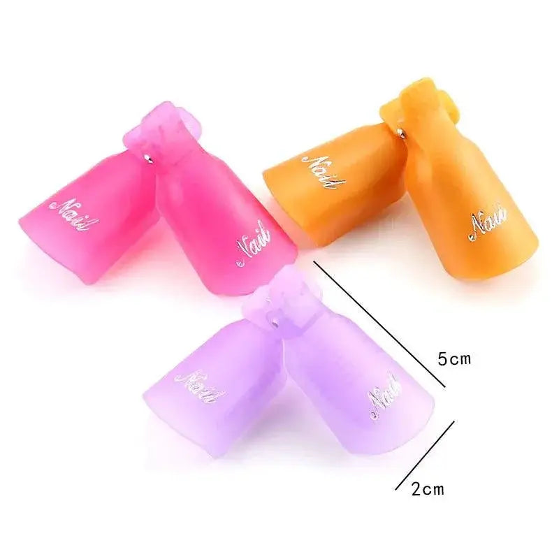 Effortless Nail Art Gel Polish Removal Clips Quick Cleanup