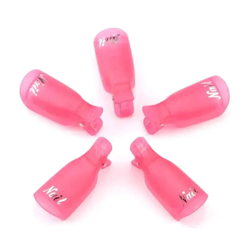 Effortless Nail Art Gel Polish Removal Clips Quick Cleanup