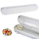 Effortless Punch-Free Plastic Wrap Dispenser with Sharp Cutter