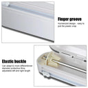 Effortless Punch-Free Plastic Wrap Dispenser with Sharp Cutter