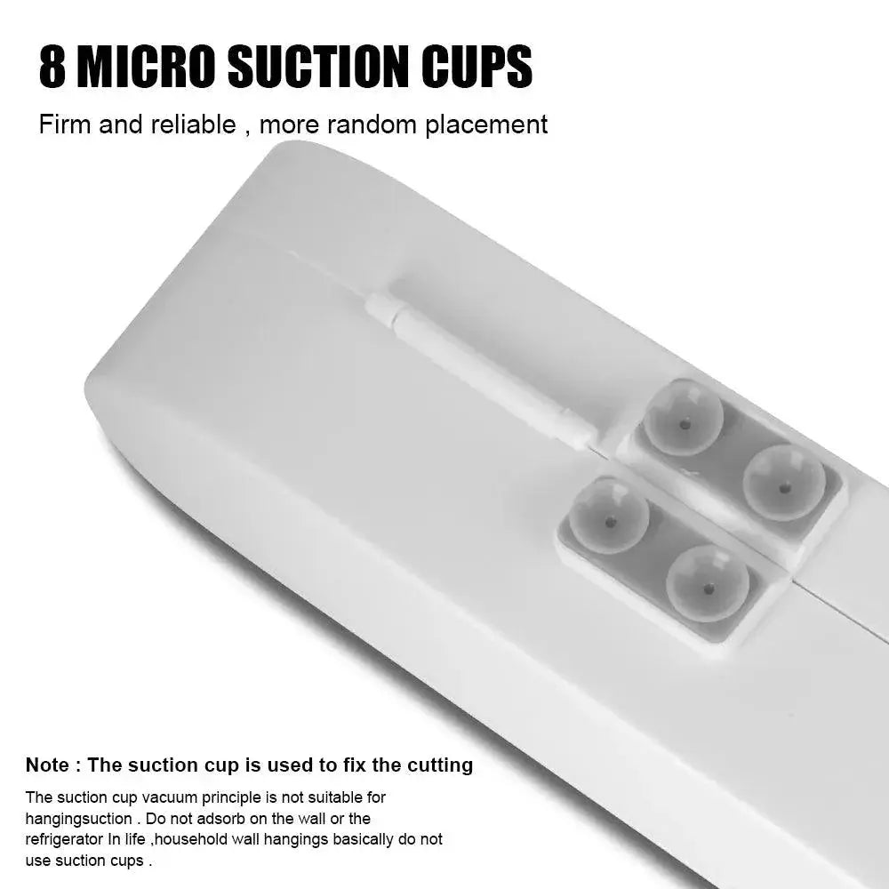Effortless Punch Free Plastic Wrap Dispenser Sharp Cutter
