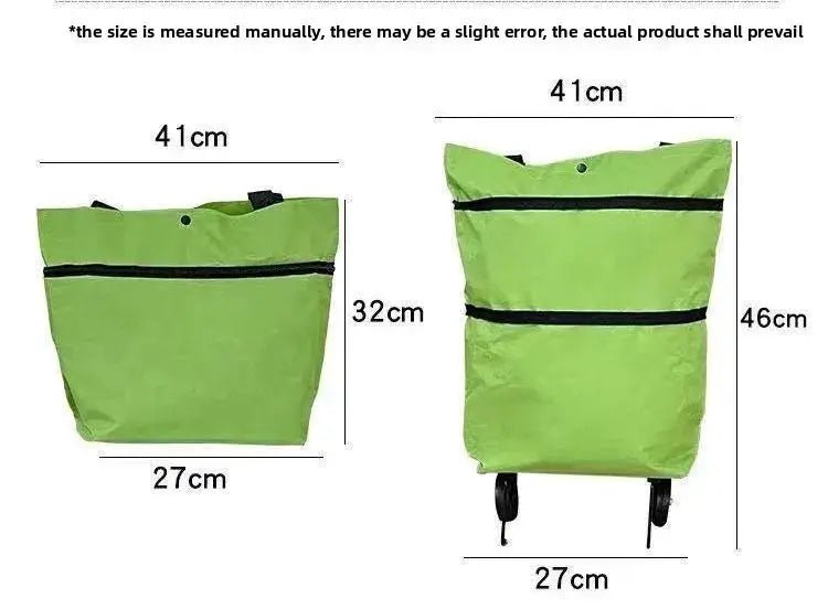 Effortless Shopping On The Go With Portable Foldable Shopping Cart With Wheels
