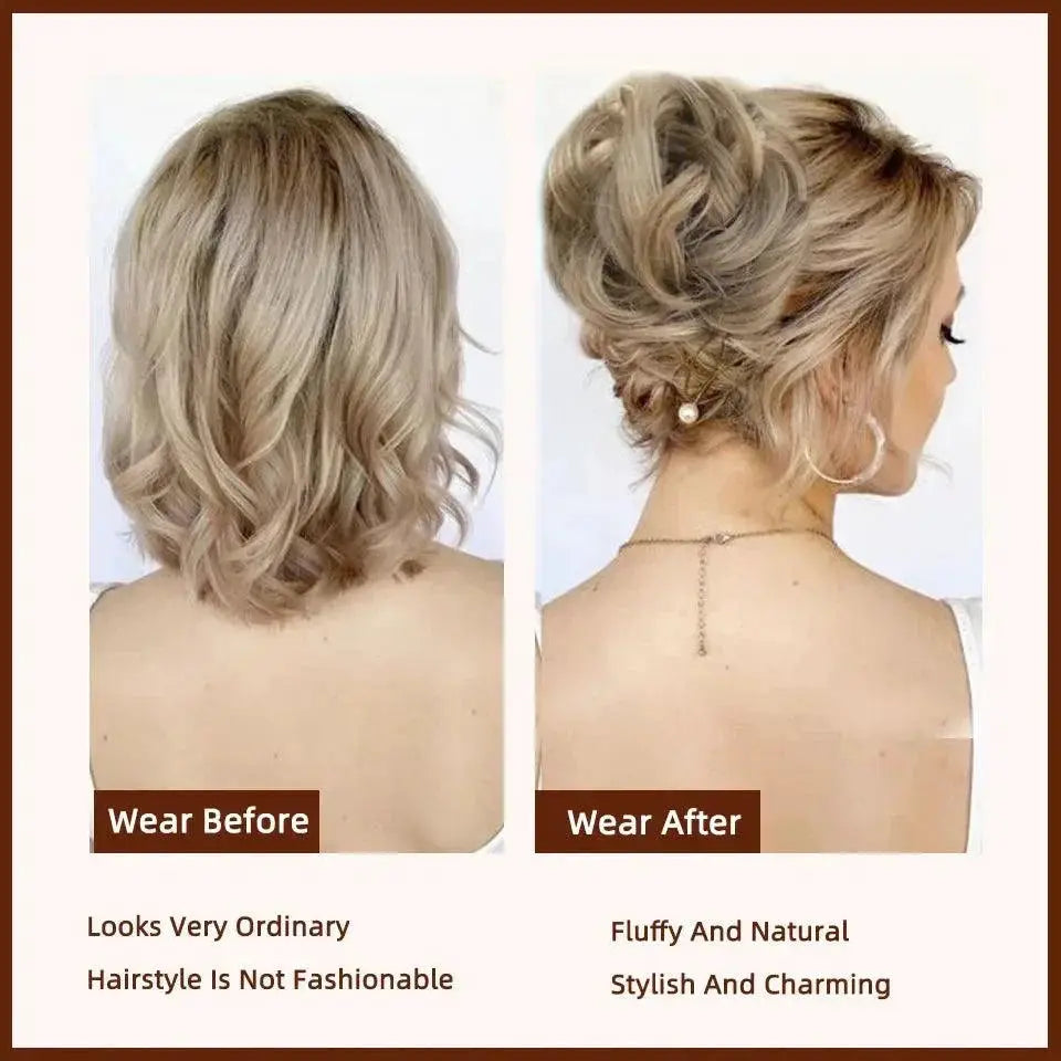 Effortless Wavy Curly Ponytail Extension Chic Textured