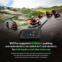 EJEAS V6 PRO Bluetooth Motorcycle Intercom for 6 Riders