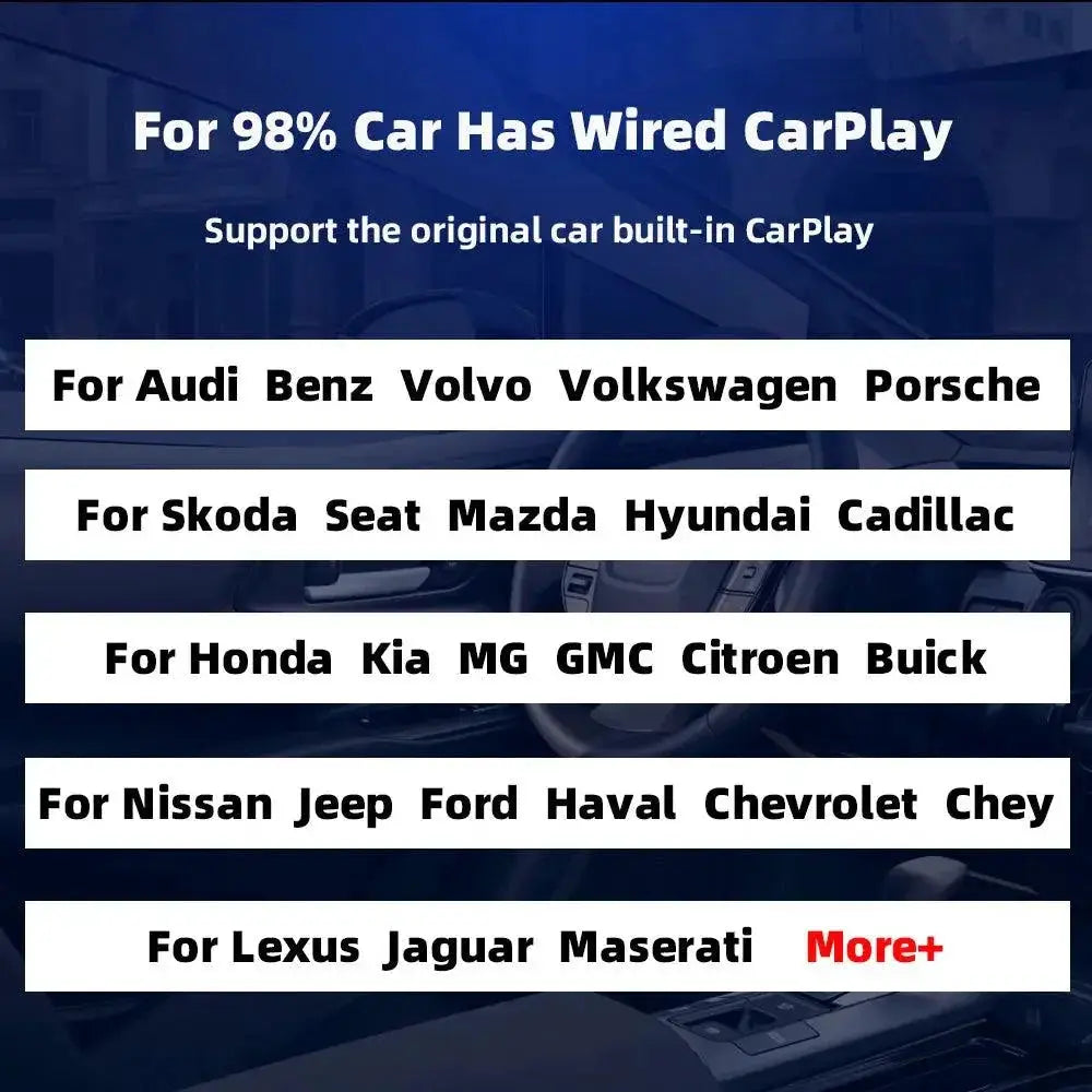 EKIY A1 Mini Wireless CarPlay for Multiple Car Brands