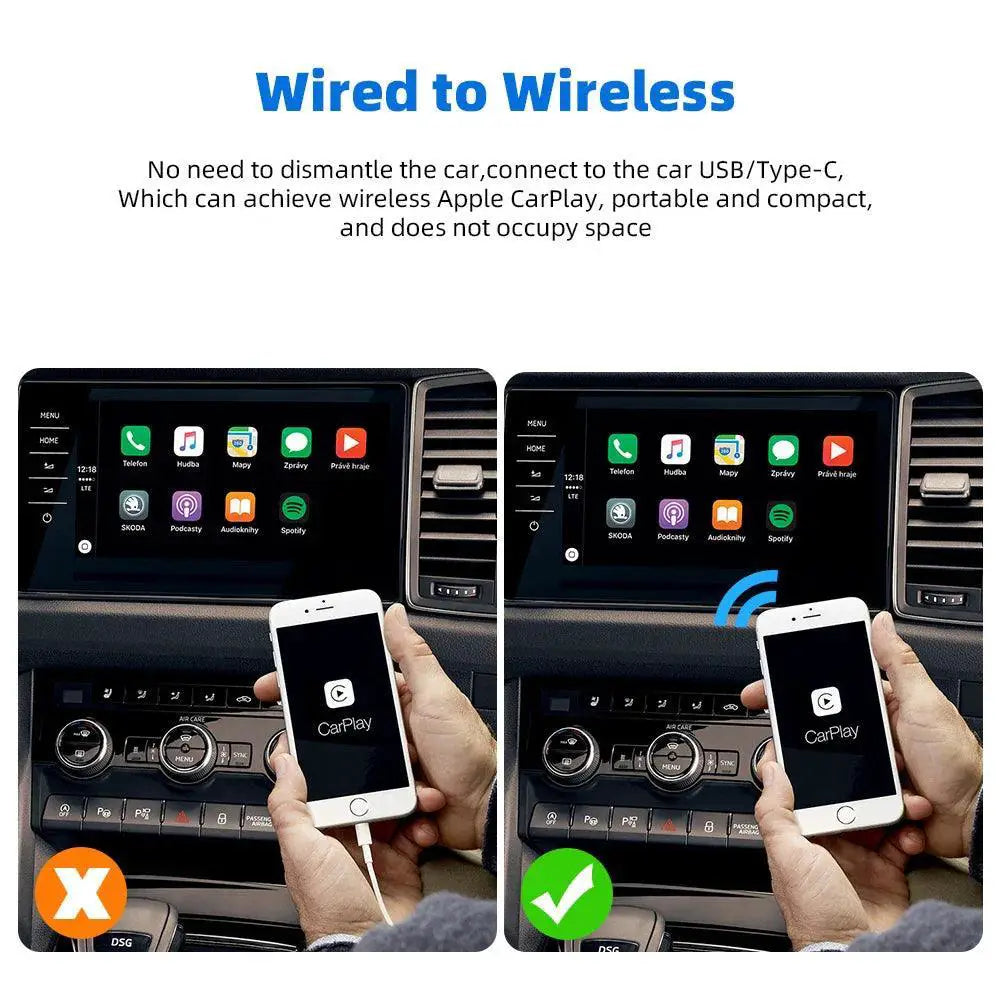 EKIY A1 Mini Wireless CarPlay for Multiple Car Brands