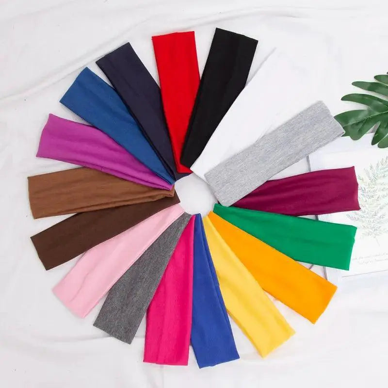 Elastic Cotton Headband For Fitness And Yoga Performance