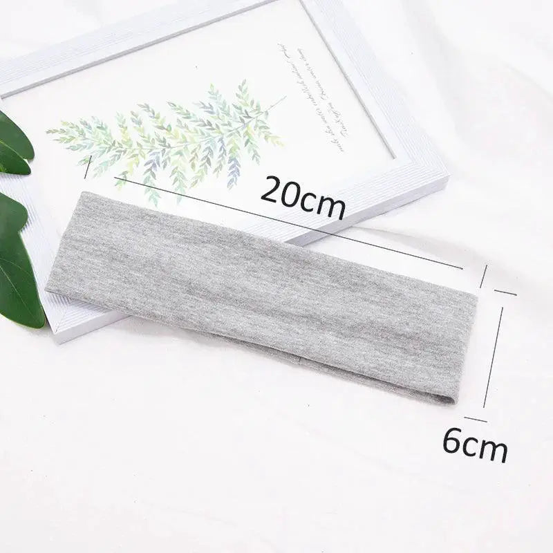 Elastic Cotton Headband For Fitness And Yoga Performance