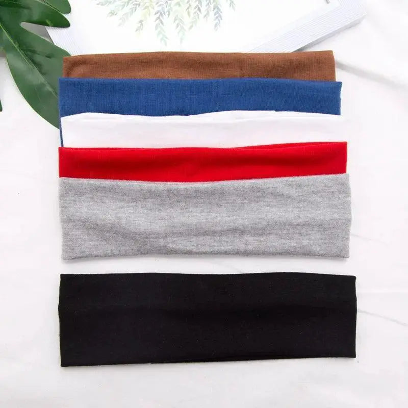 Elastic Cotton Headband For Fitness And Yoga Performance