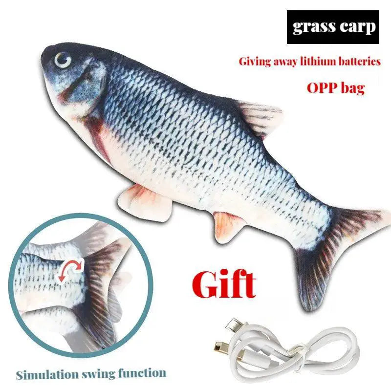 Electric Cat Toy Fish Swing Dance USB Charging Fun Toy
