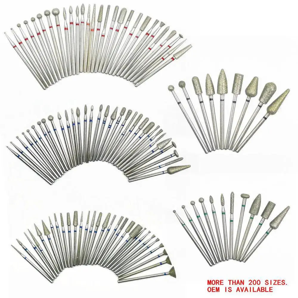Electric Diamond Manicure Drills Set With Nail Art Bits Kit
