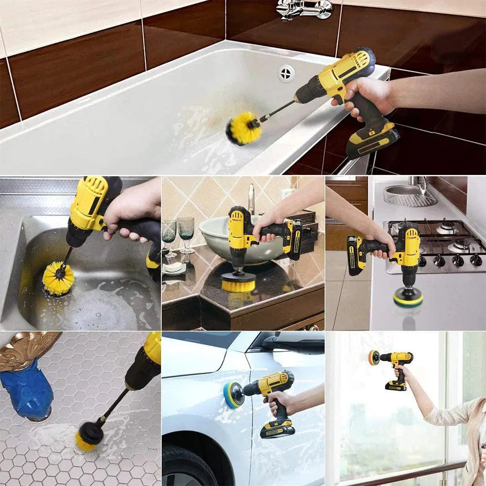 Electric Drill Brush Kit for All Purpose Cleaning Scrubber