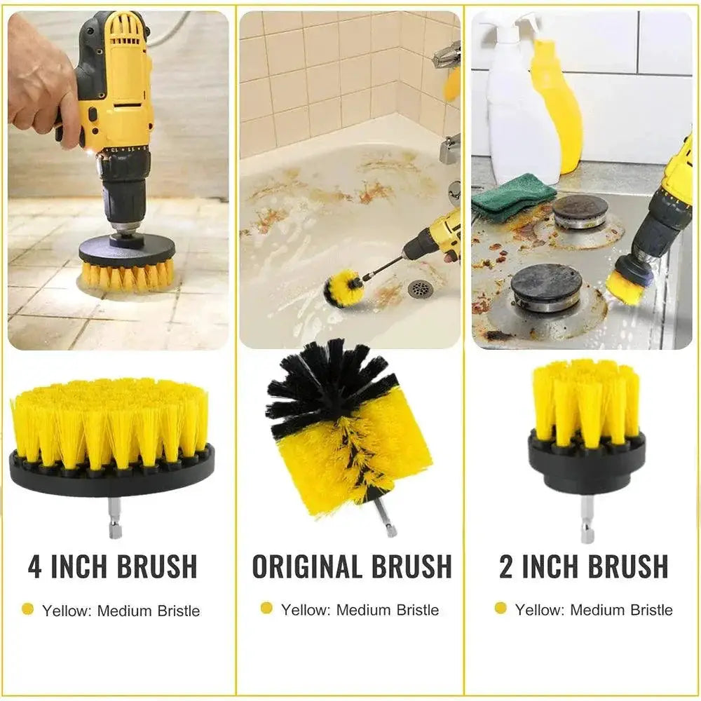 Electric Drill Brush Kit for All Purpose Cleaning Scrubber