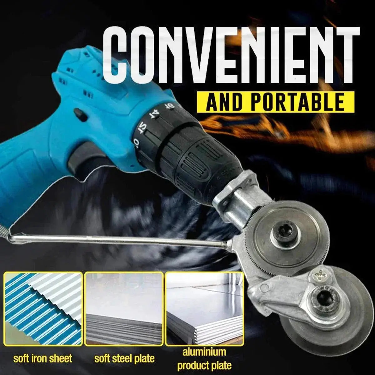 Electric Drill Metal Cutter Attachment for Precise Cutting