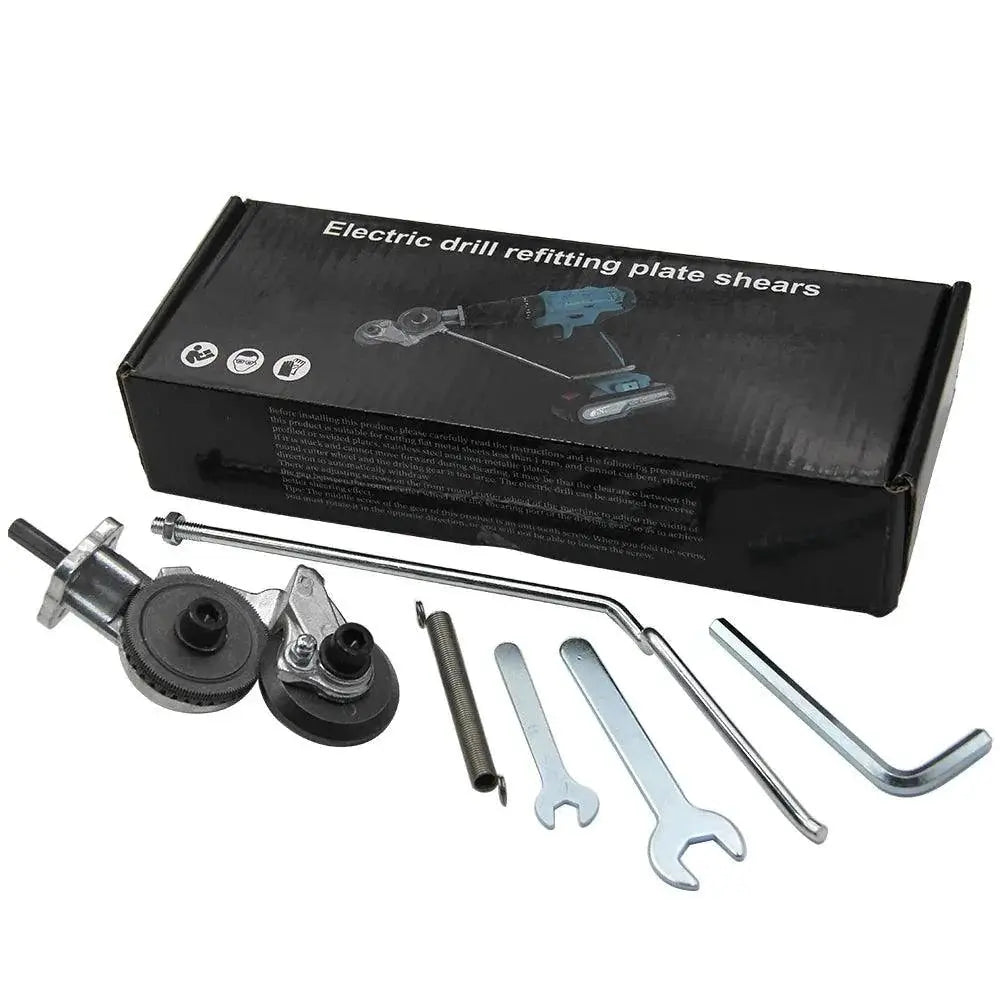 Electric Drill Plate Cutter Attachment Double Headed Cutter