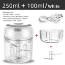 Electric Garlic Mincer 250ML USB Miniature Onion Chopper Portable Food Processor