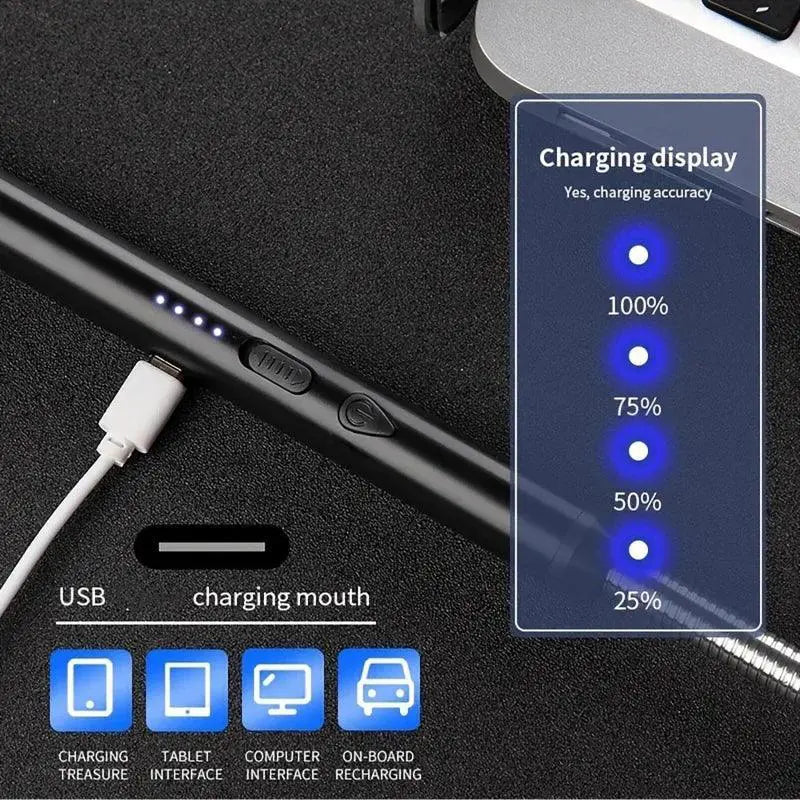 Electric Igniter Windproof USB Rechargeable Lighter Stick