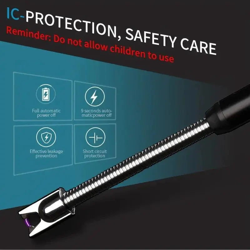 Electric Igniter Windproof USB Rechargeable Lighter Stick