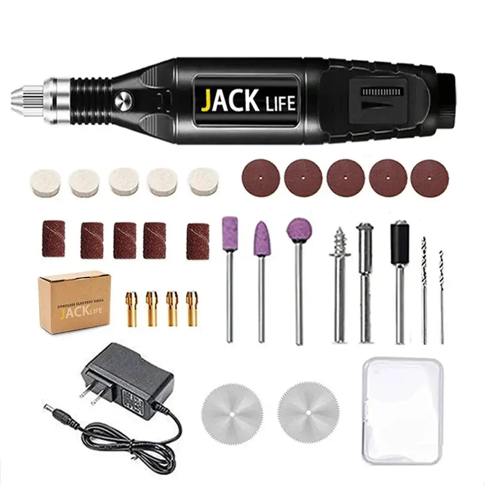 Electric Mini Engraver Polisher Kit Pro Grade Tool Set