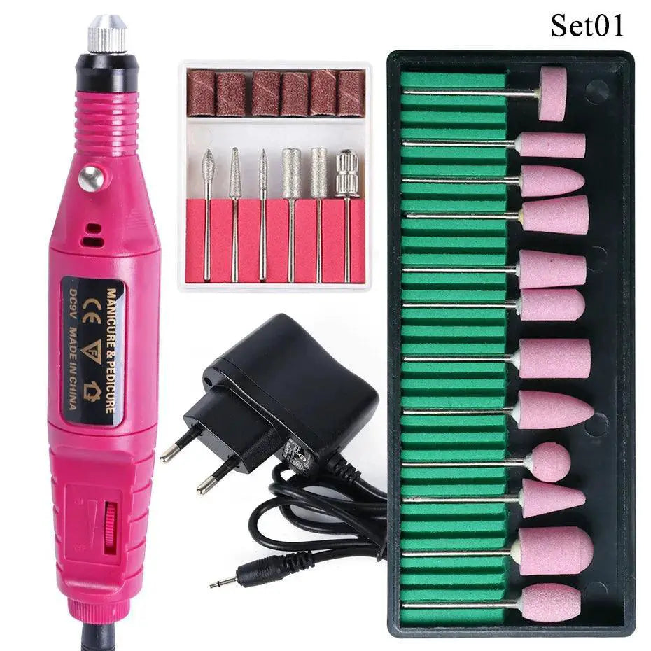 Electric Nail Drill Set High Speed Multi Functional Tool