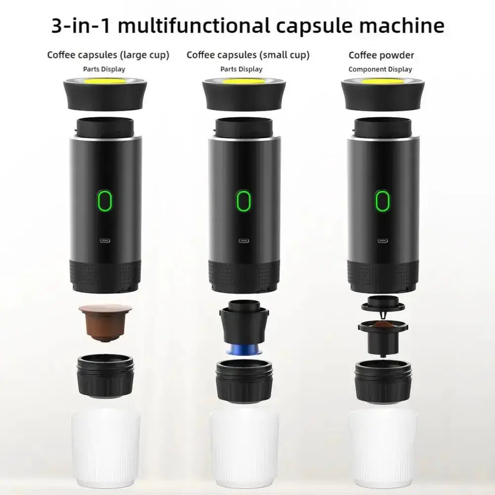 Electric Portable Coffee Maker For Car And Home Three In One