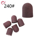 Electric Purple Nail Drill Caps Set for Manicure Pedicure