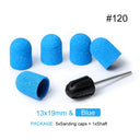 Electric Purple Nail Drill Caps Set for Manicure Pedicure