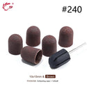 Electric Purple Nail Drill Caps Set for Manicure Pedicure