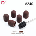 Electric Purple Nail Drill Caps Set for Manicure Pedicure