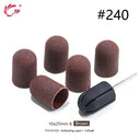 Electric Purple Nail Drill Caps Set for Manicure Pedicure