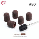 Electric Purple Nail Drill Caps Set for Manicure Pedicure