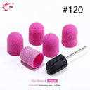 Electric Purple Nail Drill Caps Set for Manicure Pedicure