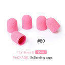 Electric Purple Nail Drill Caps Set for Manicure Pedicure