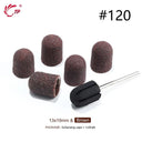 Electric Purple Nail Drill Caps Set for Manicure Pedicure