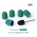 Electric Purple Nail Drill Caps Set for Manicure Pedicure