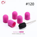 Electric Purple Nail Drill Caps Set for Manicure Pedicure