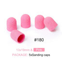 Electric Purple Nail Drill Caps Set for Manicure Pedicure