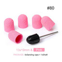 Electric Purple Nail Drill Caps Set for Manicure Pedicure