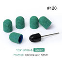 Electric Purple Nail Drill Caps Set for Manicure Pedicure