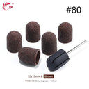 Electric Purple Nail Drill Caps Set for Manicure Pedicure