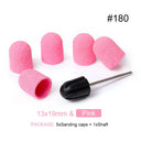 Electric Purple Nail Drill Caps Set for Manicure Pedicure