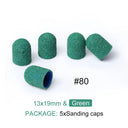 Electric Purple Nail Drill Caps Set for Manicure Pedicure