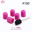 Electric Purple Nail Drill Caps Set for Manicure Pedicure