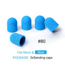 Electric Purple Nail Drill Caps Set for Manicure Pedicure