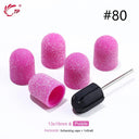 Electric Purple Nail Drill Caps Set for Manicure Pedicure